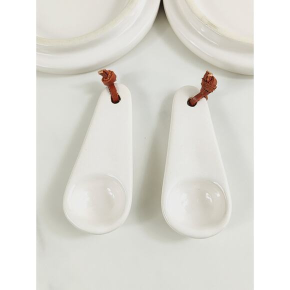 Rae Dunn Pinch Stackable Canister NEW w/ Lid & Spoon Spice Jar x2 by Magenta - Picture 8 of 15